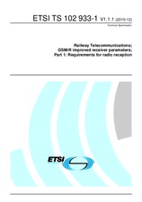 Die Norm ETSI TS 102933-1-V1.1.1 13.12.2010 Ansicht
