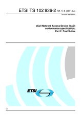Die Norm ETSI TS 102936-2-V1.1.1 1.4.2011 Ansicht