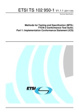 Die Norm ETSI TS 102950-1-V1.1.1 8.4.2011 Ansicht