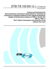 UNGÜLTIG ETSI TS 103021-2-V1.1.1 26.8.2003 Ansicht