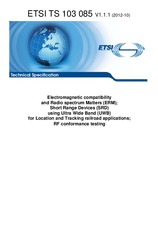 Die Norm ETSI TS 103085-V1.1.1 9.10.2012 Ansicht