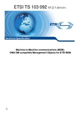 Die Norm ETSI TS 103092-V1.2.1 30.1.2013 Ansicht