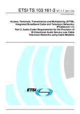 Die Norm ETSI TS 103161-3-V1.1.1 13.4.2011 Ansicht