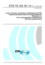 Die Norm ETSI TS 103161-14-V1.1.1 13.4.2011 Ansicht