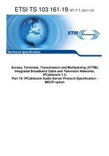 Die Norm ETSI TS 103161-19-V1.1.1 27.10.2011 Ansicht