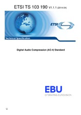 Die Norm ETSI TS 103190-V1.1.1 9.4.2014 Ansicht
