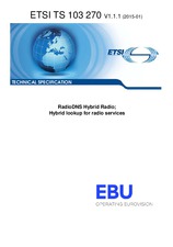 Die Norm ETSI TS 103270-V1.1.1 16.1.2015 Ansicht