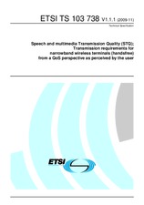 Die Norm ETSI TS 103738-V1.1.1 16.11.2009 Ansicht