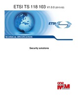 Die Norm ETSI TS 118103-V1.0.0 18.2.2015 Ansicht