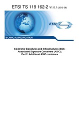 UNGÜLTIG ETSI TS 119162-2-V1.0.1 13.8.2015 Ansicht