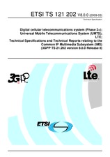 Die Norm ETSI TS 121202-V8.0.0 26.3.2009 Ansicht