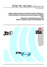 Die Norm ETSI TS 122004-V10.0.0 18.5.2011 Ansicht