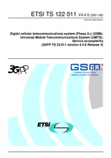 Die Norm ETSI TS 122011-V4.4.0 17.7.2001 Ansicht