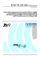 Die Norm ETSI TS 122030-V3.4.0 31.10.2000 Ansicht