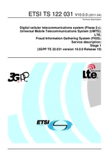 Die Norm ETSI TS 122031-V10.0.0 29.4.2011 Ansicht