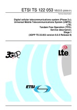 Die Norm ETSI TS 122053-V8.0.0 14.1.2009 Ansicht