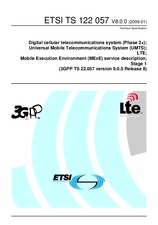 Die Norm ETSI TS 122057-V8.0.0 14.1.2009 Ansicht