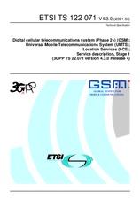 Die Norm ETSI TS 122071-V4.3.0 31.3.2001 Ansicht