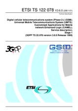 Die Norm ETSI TS 122078-V3.6.0 31.1.2001 Ansicht
