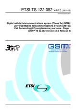 Die Norm ETSI TS 122082-V4.0.0 31.3.2001 Ansicht
