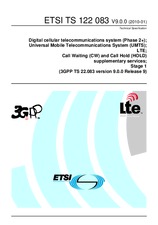 Die Norm ETSI TS 122083-V9.0.0 21.1.2010 Ansicht
