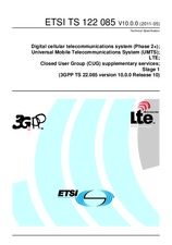 Die Norm ETSI TS 122085-V10.0.0 18.5.2011 Ansicht