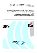 Die Norm ETSI TS 122094-V8.0.0 16.1.2009 Ansicht