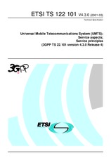Die Norm ETSI TS 122101-V4.3.0 31.3.2001 Ansicht