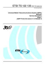 Die Norm ETSI TS 122135-V4.1.0 31.3.2002 Ansicht
