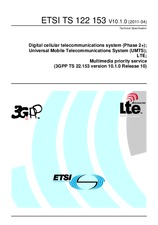 Die Norm ETSI TS 122153-V10.1.0 29.4.2011 Ansicht