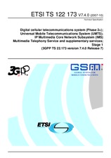 Die Norm ETSI TS 122173-V7.4.0 16.10.2007 Ansicht
