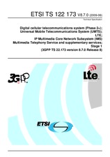 Die Norm ETSI TS 122173-V8.7.0 19.6.2009 Ansicht