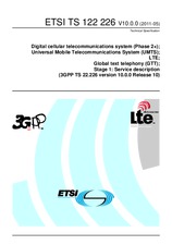Die Norm ETSI TS 122226-V10.0.0 13.5.2011 Ansicht