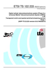 Die Norm ETSI TS 122233-V9.0.0 21.1.2010 Ansicht