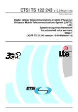 Die Norm ETSI TS 122243-V10.0.0 19.5.2011 Ansicht