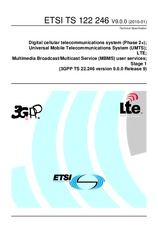 Die Norm ETSI TS 122246-V9.0.0 21.1.2010 Ansicht