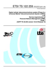 Die Norm ETSI TS 122259-V10.0.0 19.5.2011 Ansicht