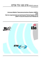 Die Norm ETSI TS 122278-V8.8.0 19.6.2009 Ansicht
