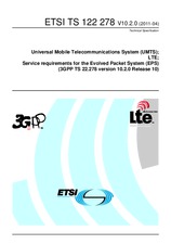Die Norm ETSI TS 122278-V10.2.0 29.4.2011 Ansicht