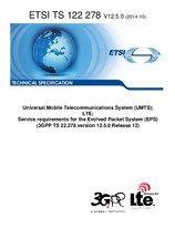 Die Norm ETSI TS 122278-V12.5.0 3.10.2014 Ansicht