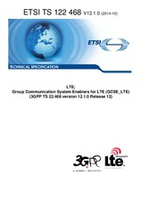 Die Norm ETSI TS 122468-V12.1.0 3.10.2014 Ansicht