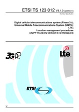 Die Norm ETSI TS 123012-V8.1.0 9.1.2009 Ansicht