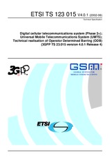 Ansicht ETSI TS 123015-V4.0.0 31.3.2001