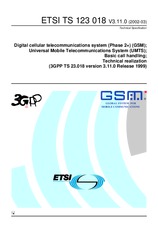 Die Norm ETSI TS 123018-V3.11.0 31.3.2002 Ansicht