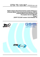 Die Norm ETSI TS 123067-V10.0.0 30.5.2011 Ansicht