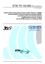 Die Norm ETSI TS 123083-V3.1.0 28.1.2000 Ansicht