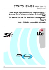 Die Norm ETSI TS 123083-V8.0.0 9.1.2009 Ansicht