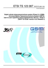 Die Norm ETSI TS 123087-V4.0.0 31.3.2001 Ansicht