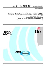 Die Norm ETSI TS 123101-V8.0.0 19.1.2009 Ansicht