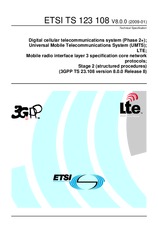 Die Norm ETSI TS 123108-V8.0.0 9.1.2009 Ansicht